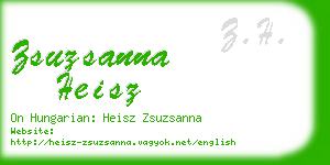 zsuzsanna heisz business card